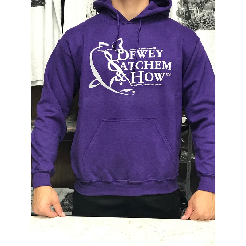 Dewey Catchem and How Logo Sweatshirts Purple Small