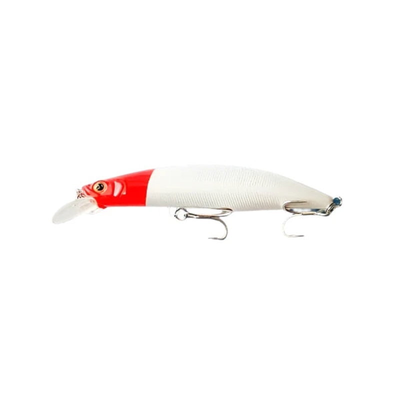 Lucana Flicker Hard Bait Plastic Lure | 10 -12 Cm | 20.7 – 30 Gm | Floating 10 Cm Red Head