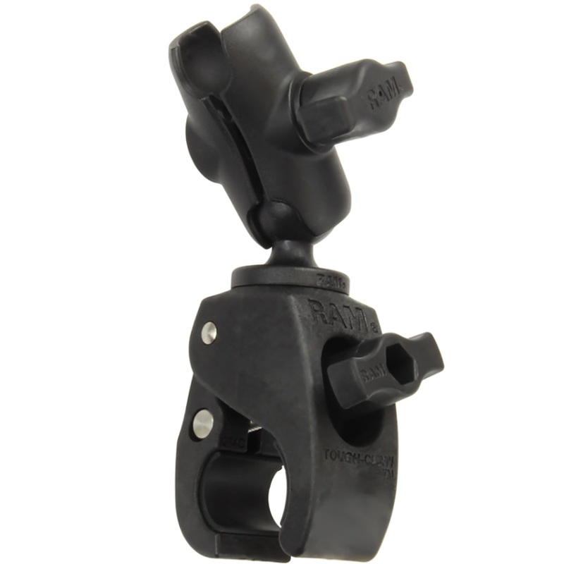 RAM Mount Tough-Claw Small Clamp Mount w/Double Socket Arm – 1″ Ball [RAM-B-400-201-AU]