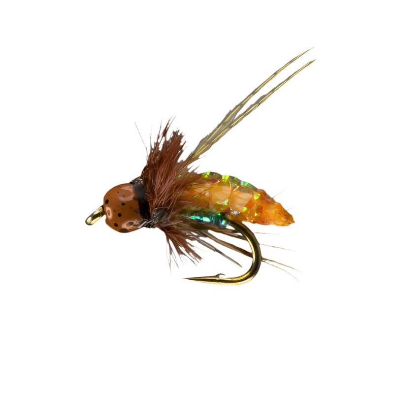 Rio Flies PC Pupa TB Caddis Nymph Amber 16