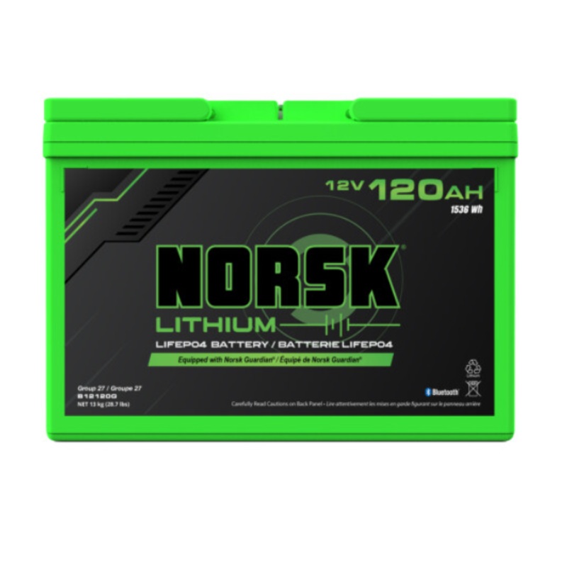 12V 120AH LiFePO4 Lithium Deep Cycle Battery  Norsk Lithium