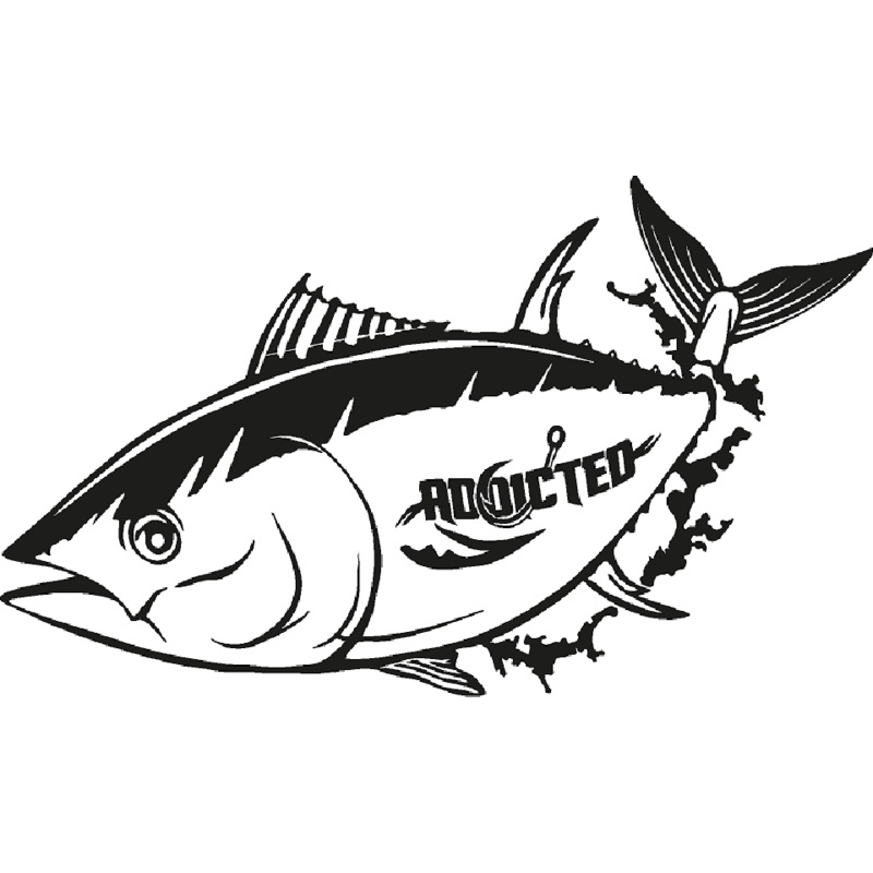Tuna Decal Black