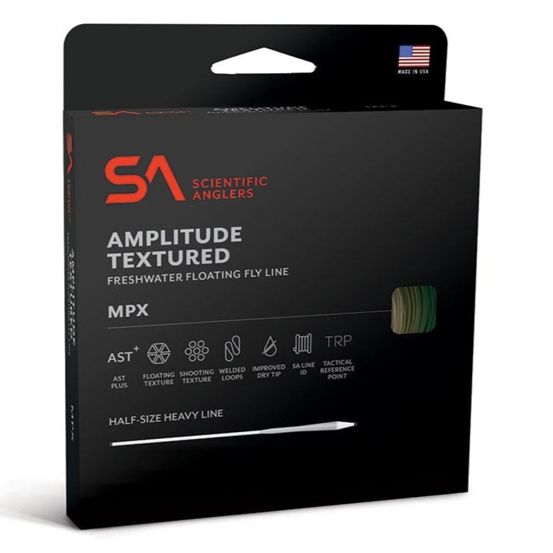 SA Amplitude Textured MPX Floating Fly Line WF4F Green/Moss/Buckskin
