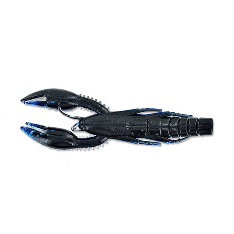Yamamoto Psycho Dad Craw Black W/ Blue Flake 3.75″ – 5/pk