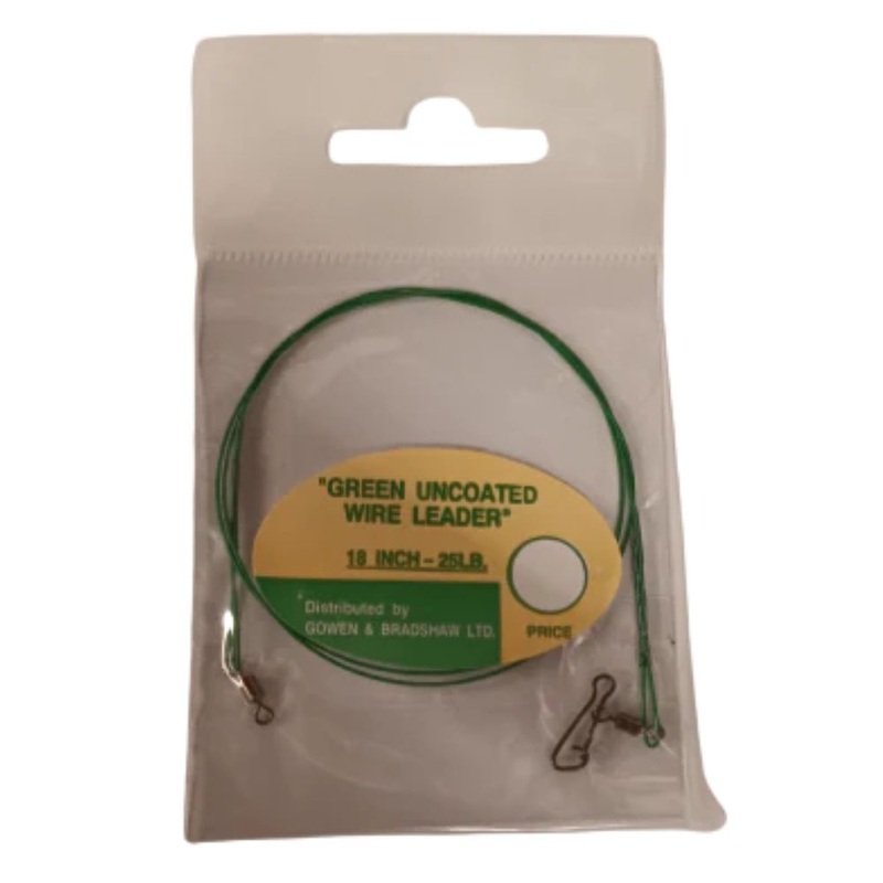 Gowen & Bradshaw | Green Uncoated Wire Leader | 18′