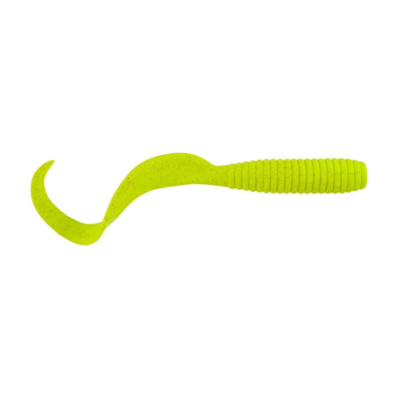 Gulp! Alive! Saltwater Grub Chartreuse 4 in 10.3 oz