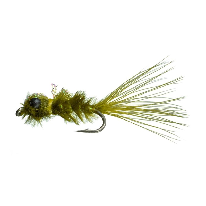 MFC Flies Ritt’s Slimfast Damsel Nymph Olive 12