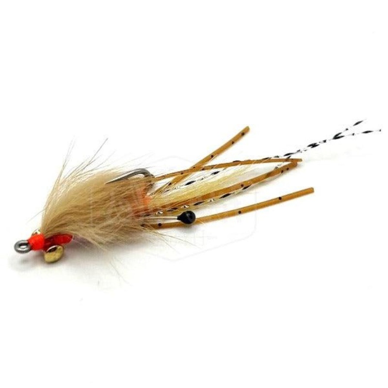 Ray’s Peterson Spawning Shrimp Saltwater Flats Fly – Heavy Tan 6
