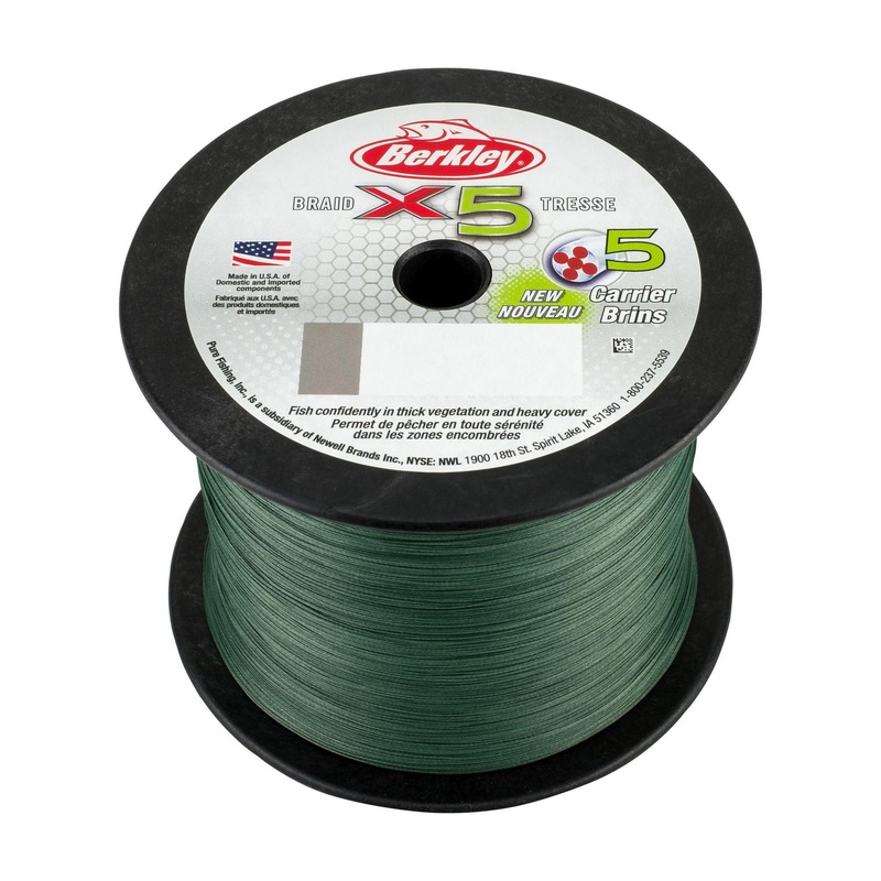 x5 Braid Bulk Spool 8 lb | 3.6 kg Low-Vis Green