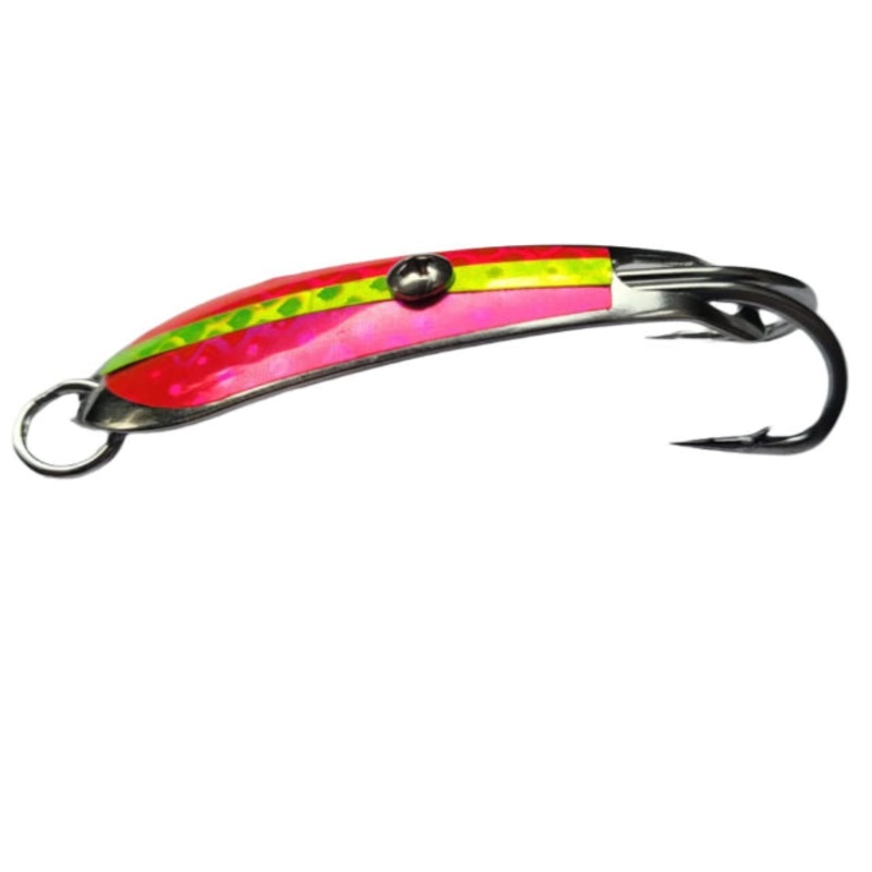 Pushpa Trolling Fishing Spoon | Double Hook | Sinking | 8 Cm, 15 Gm | 9 Cm, 20 Gm | #3/0 Blue