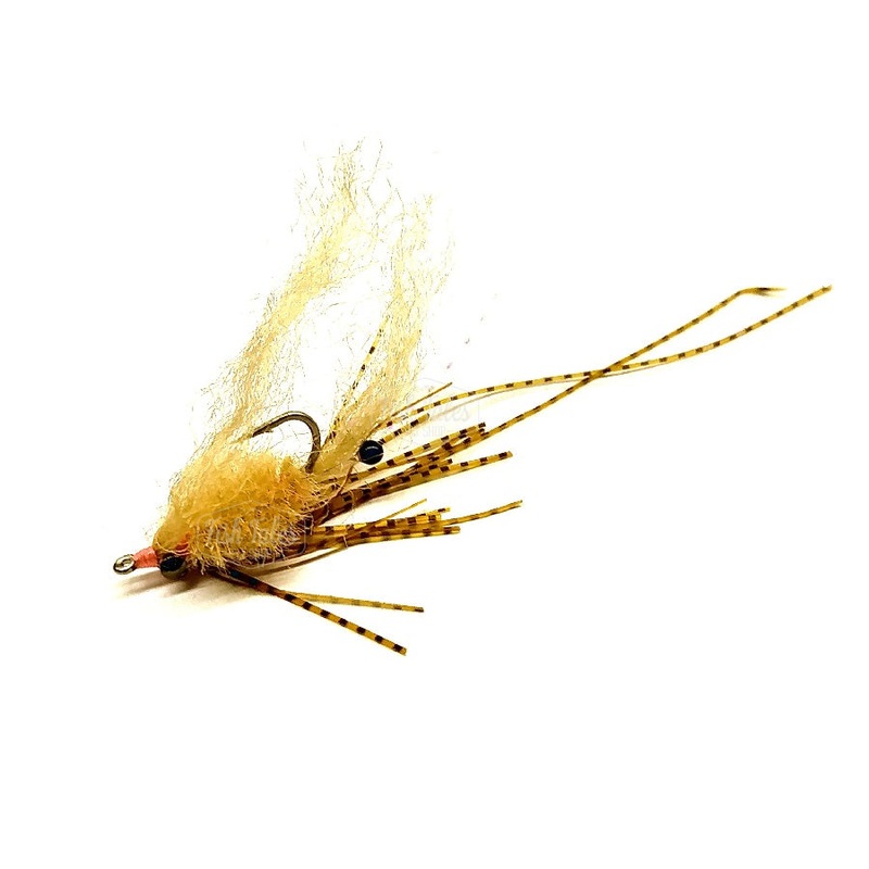 Catch Flies Buddy’s Fleeing Crab Saltwater Fly Tan 4