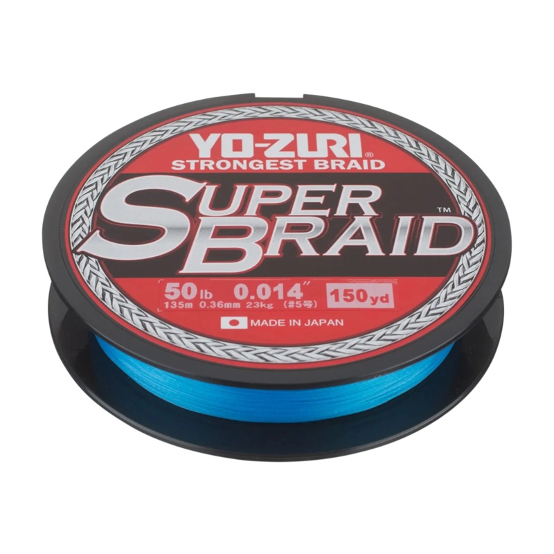 Yo-Zuri SuperBraid Blue  High-Visibility Braided Fishing Line 10 lb. 300 yd.