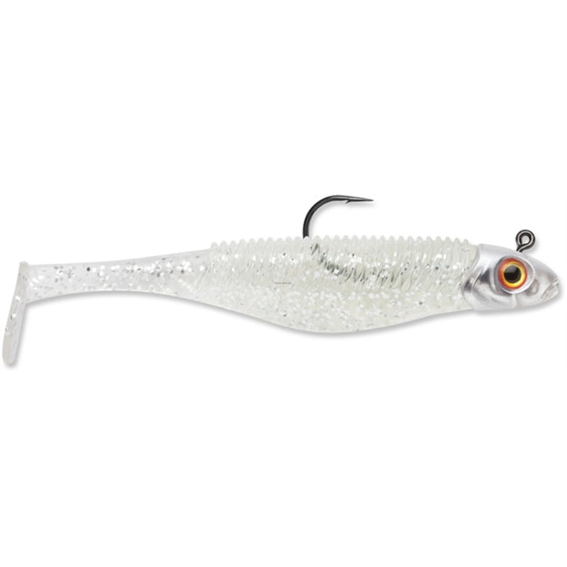 Storm 360Gt Searchbait Shad, Sinking, 3-1/2″, 1/4Oz, #2/0 Hk, 1 Rigged Two Bodies, Gaga SBD35GA-14J