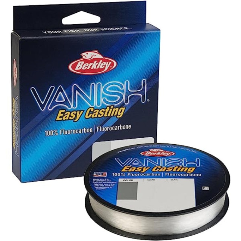 Berkley Vanish Fluorocarbon Leader | 22Mt / 25Yd | Clear | 0.60MM | 18.1Kg (40.0Lb)