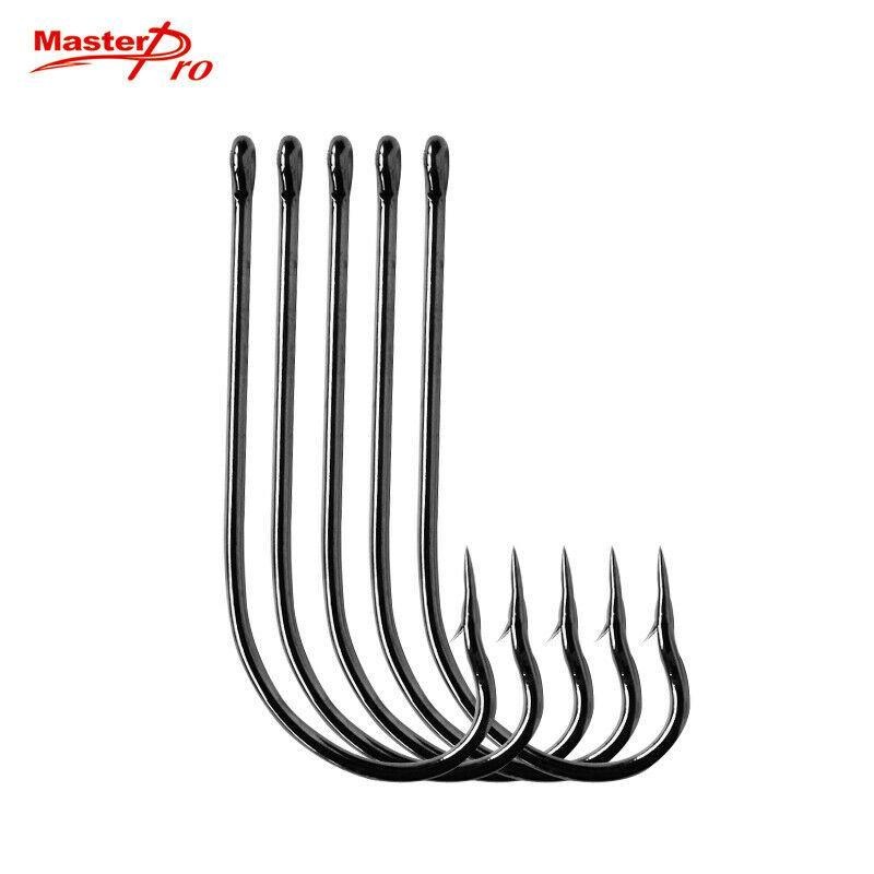 100 pcs 6/0 Chemically Sharpened O’Shaughnessy Hooks Fishing Tackle