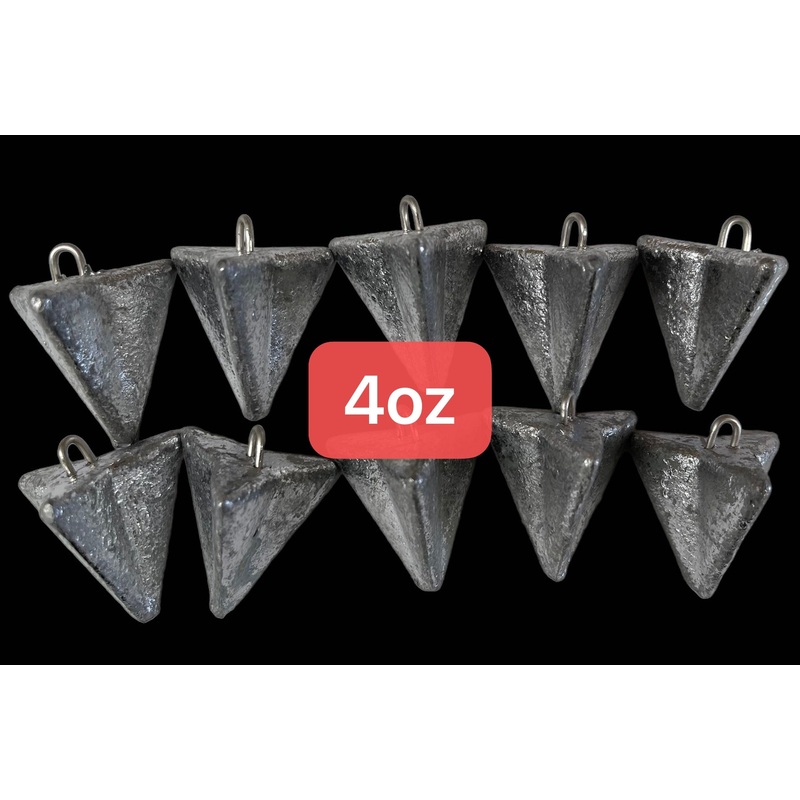 10pcs 4oz Star Sinkers Surf Fishing
