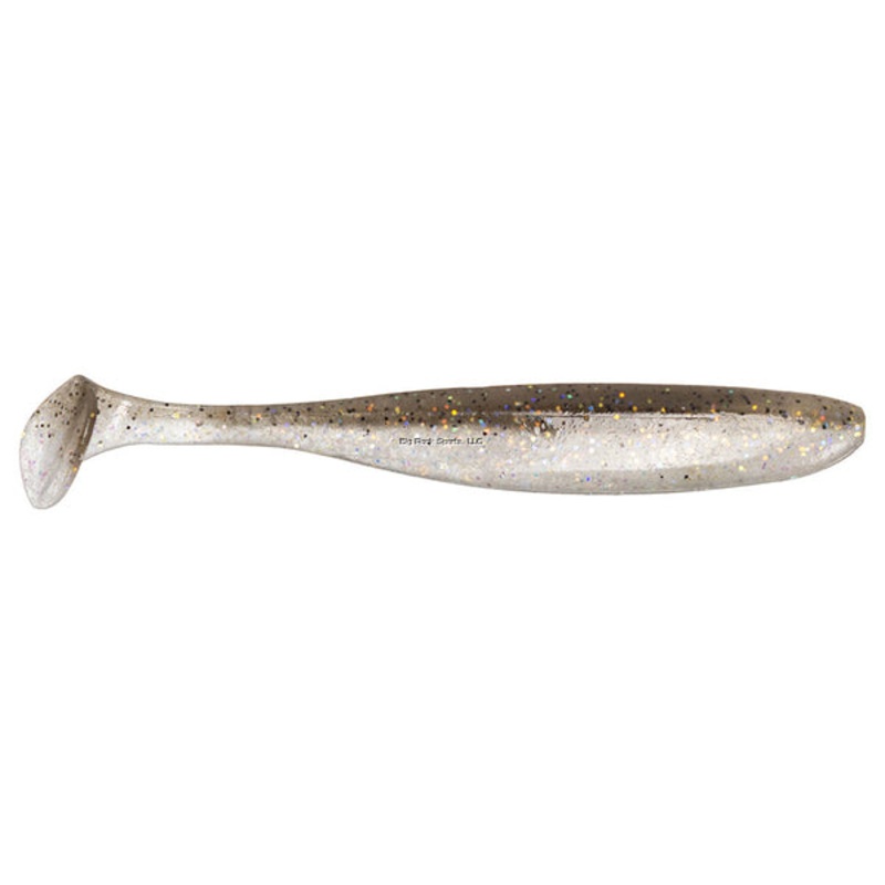 Keitech ES3439 Easy Shiner, Rainbow Shad, 3″, Shad Shaped Paddletail Swimbait, 10Pk, Tray & Bag, Squid Scent Infused