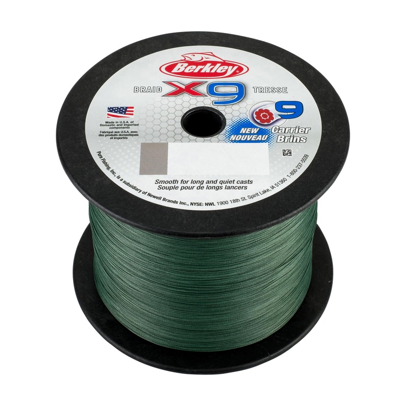 x9 Braid Bulk Spool 8 lb | 3.6 kg Low-Vis Green