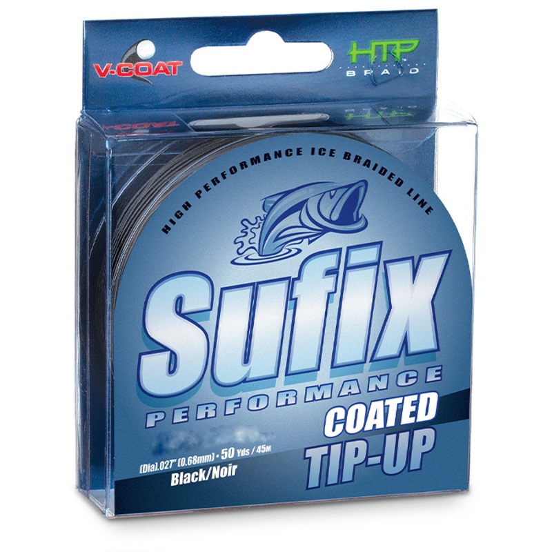 Sufix Ice Magic Performance V-Coat Tip Up 15 lb Black