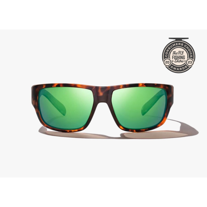 Bajio Piedra Green Mirror Glass Brown Tortoise Matte