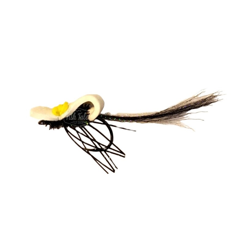 Catch Flies Denbow’s Flip Flop Gurgler Black/White 1/0