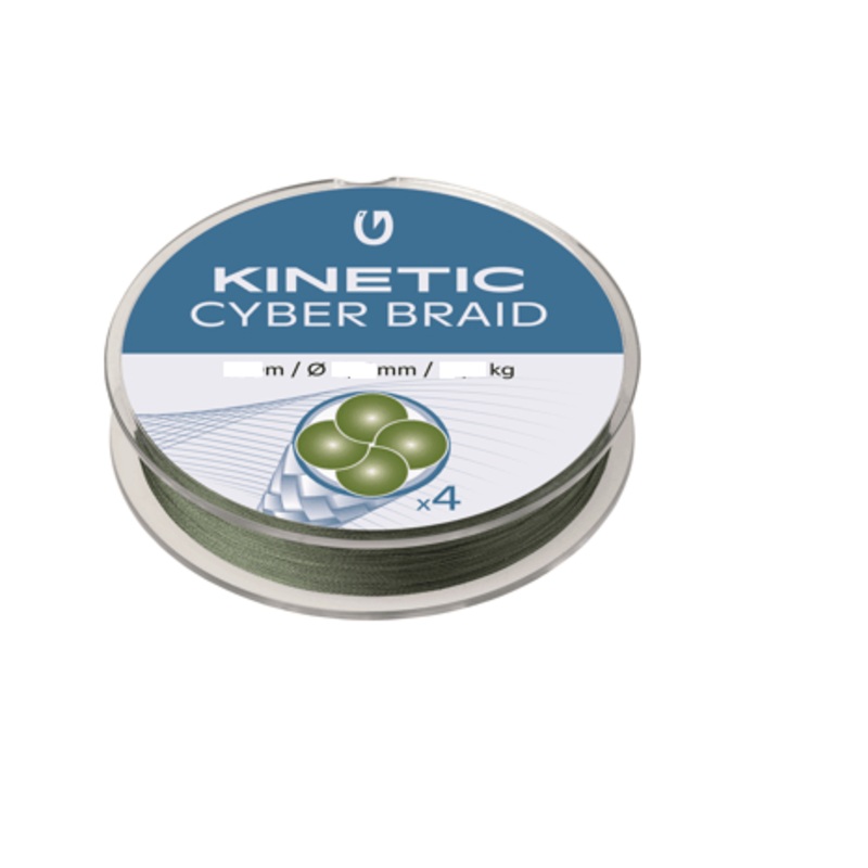 Kinetic | Cyber/4 Braid | 150m | Dusty Green 3.3kg   | .08mm