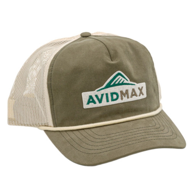 AvidMax Logo Trucker Hat Loden/Sand/Cream – AvidMax