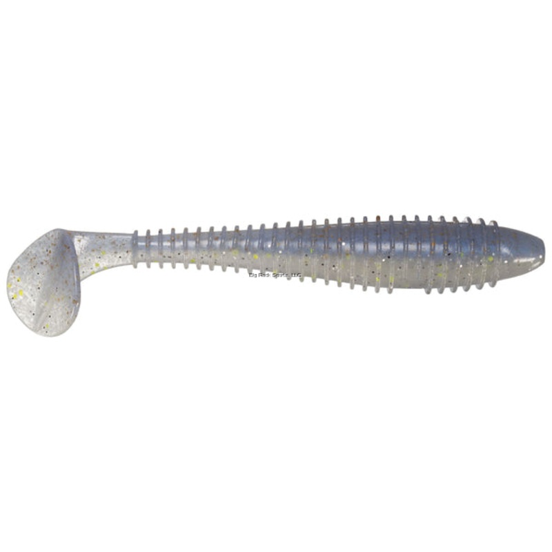 Keitech FS48426 Fat Swing Impact, Sexy Shad, 4.8″, Fat Paddletail Swimbait, 5Pk, Blister Pack, Squid Scent Infused