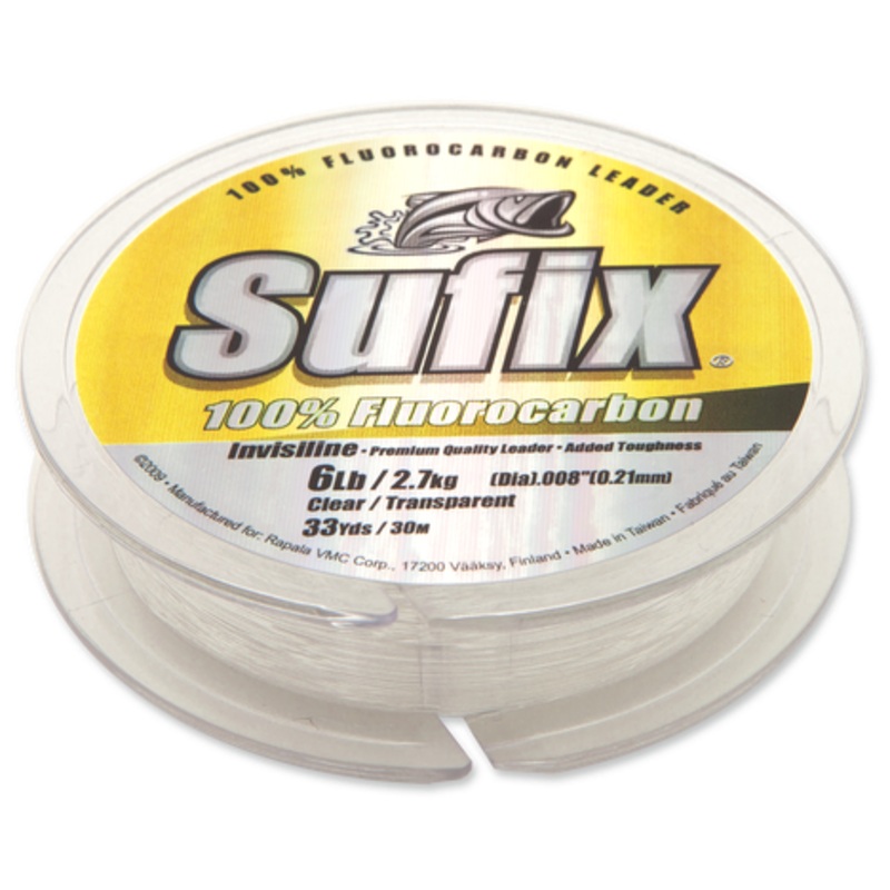 100% Fluorocarbon Invisiline Leaders 33 Yd. Spools Fishing Line