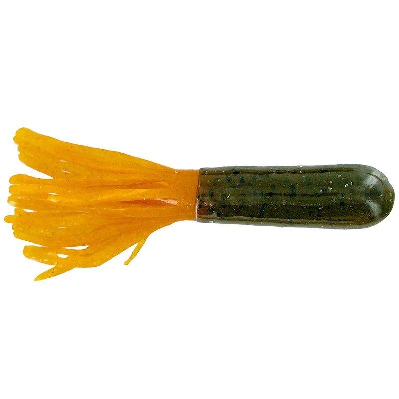 Big Bite 3.5″ ScentSation Tube (8 Pack) Green Pumpkin/Orange Tail