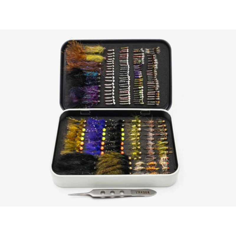 Yakoda Supply Slim Tin Foam & Foam Fly Box with Tweezer – AvidMax