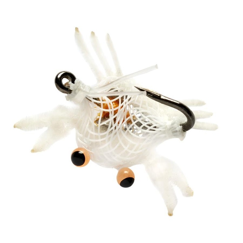 Fulling Mill Flies Trigger Flexo Crab Fly White 4