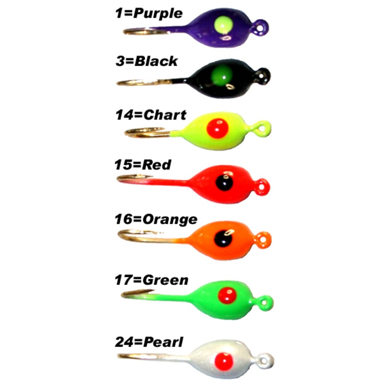 Tiny Tear Drop Ice Jigs