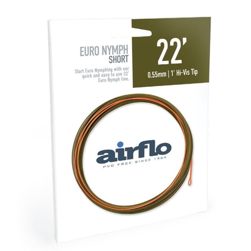 Airflo Euro Nymph Short 12# 22ft Dark Olive/ Fl Orange