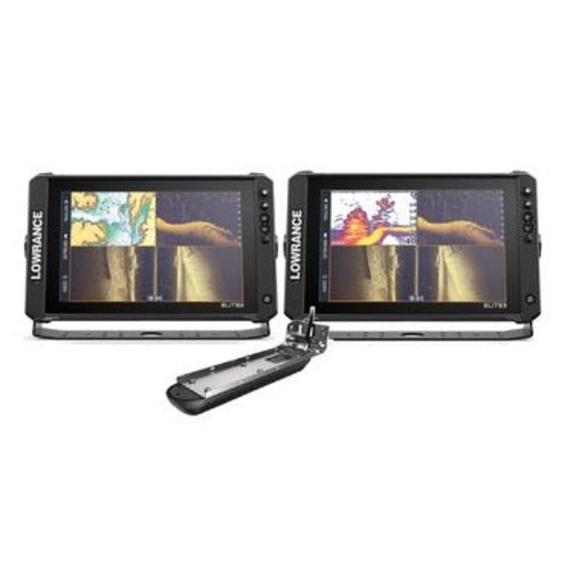 Lowrance Elite FS 12 BOAT in A BOX with Active Imaging 3-in-1 – 2 Displays, TD, GPS Antenna, Starter Kit, 25′ Ethernet Cable