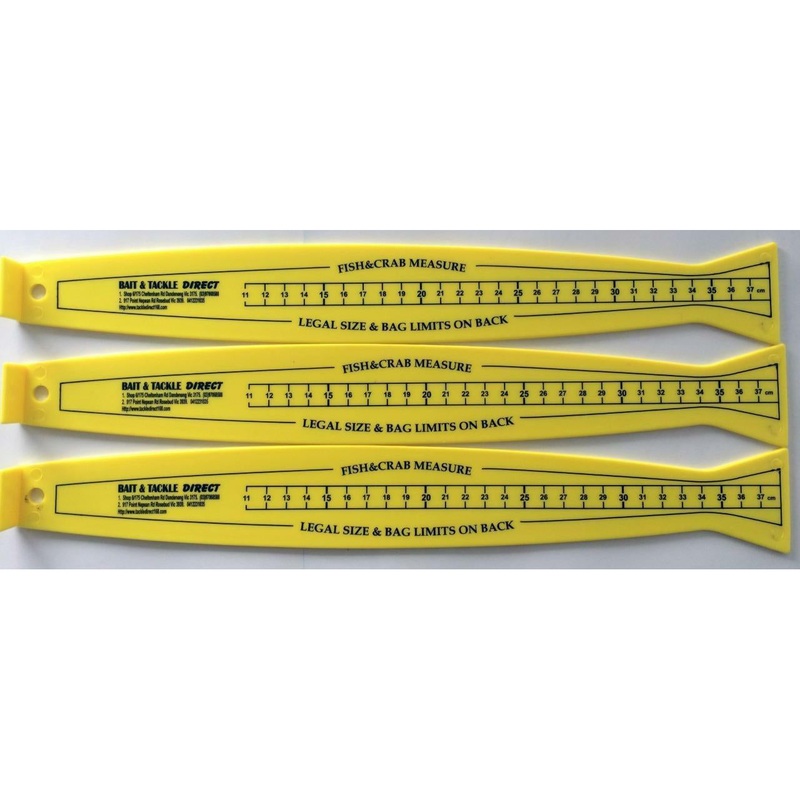 3 x 37cm Rulers Fishing Tackle