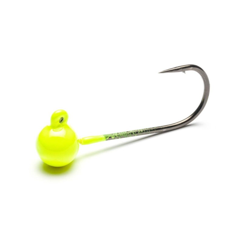Addicted Micro Worm Jig Head (Chartreuse) 1/16