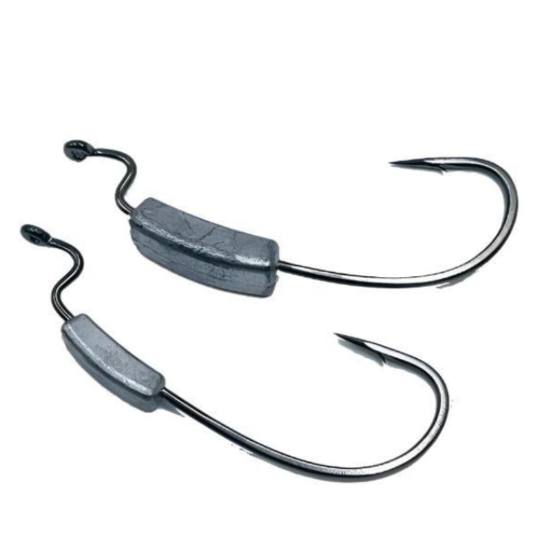 Scaless Gal Weighted Worm Hook Weedless Jig Heads | 5 – 24 Gm | 3 Pcs Per Pack | #5/0 5Gm