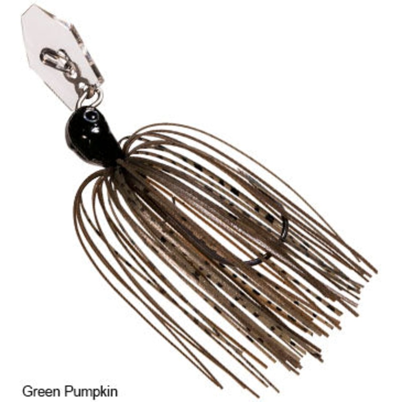 Z-Man Chatterbait Jackhammer Stealthblade 3/8 GREEN PUMPKIN SHAD