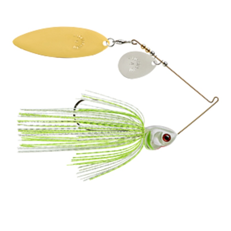 Booyah Covert Colorado Willow Spinnerbait 3/4 oz N/G Tand Wt/Chart/Blu