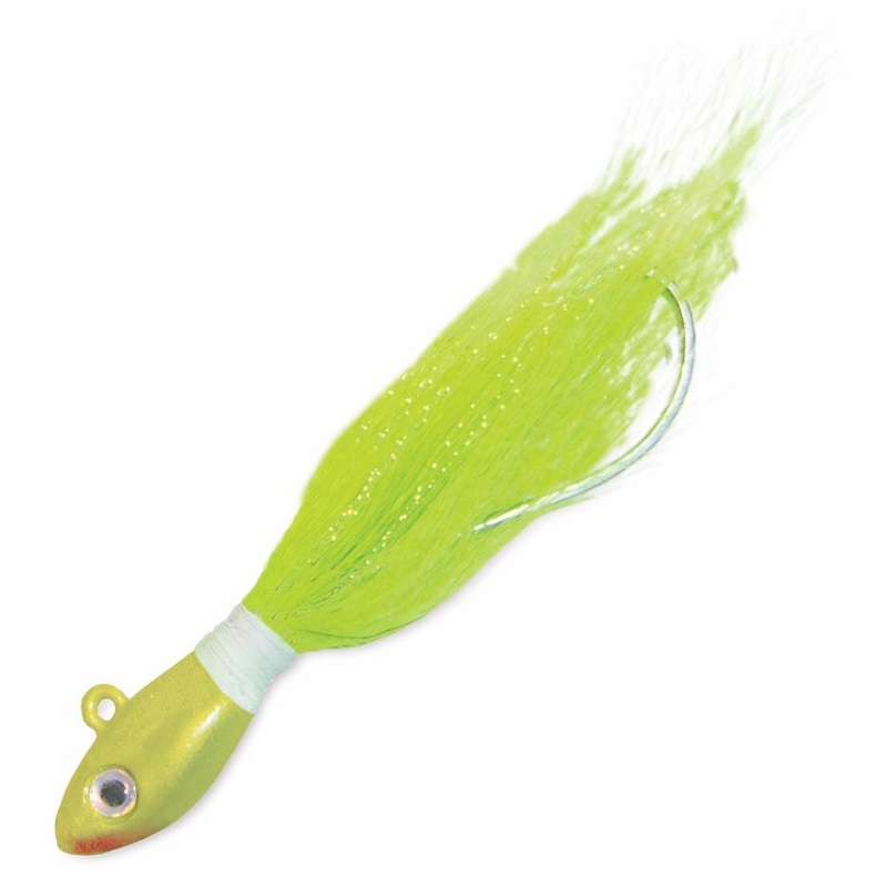 Uncle Josh Swinghook Bucktail 1 Oz. Chartreuse