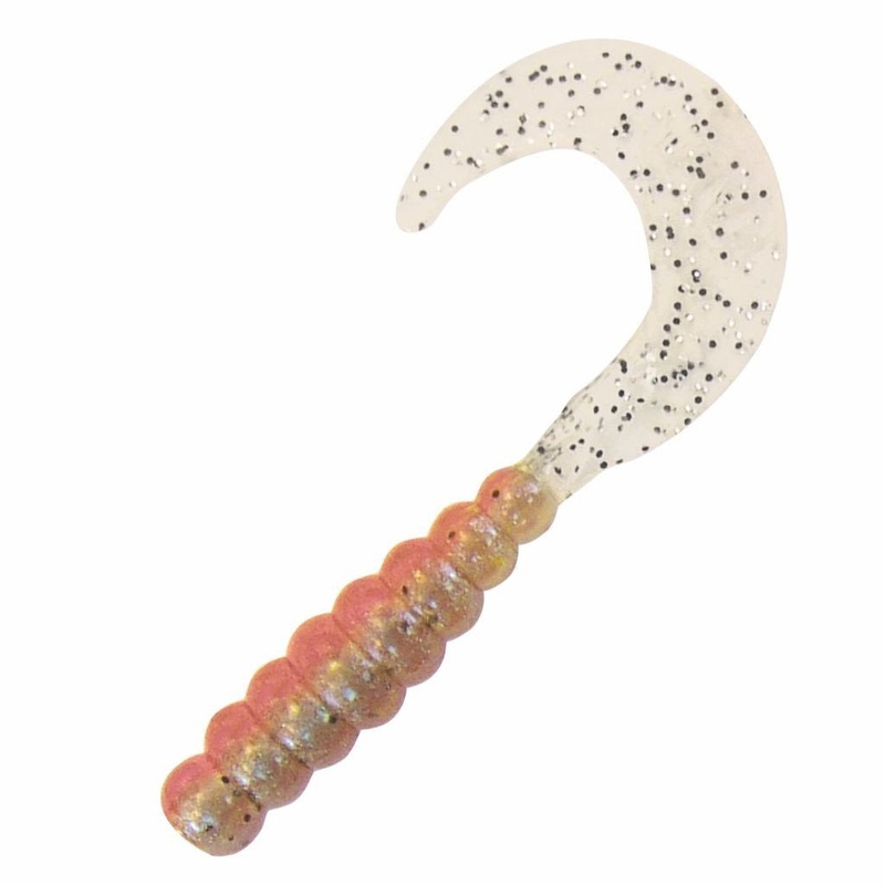 2″ Triple Threat Grub (100 Pack) Bubble Gum/Chartreuse Tail 100