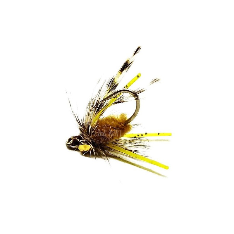 Catch Flies Wolf Spider Bonefish Fly Tan/Grizzly 6