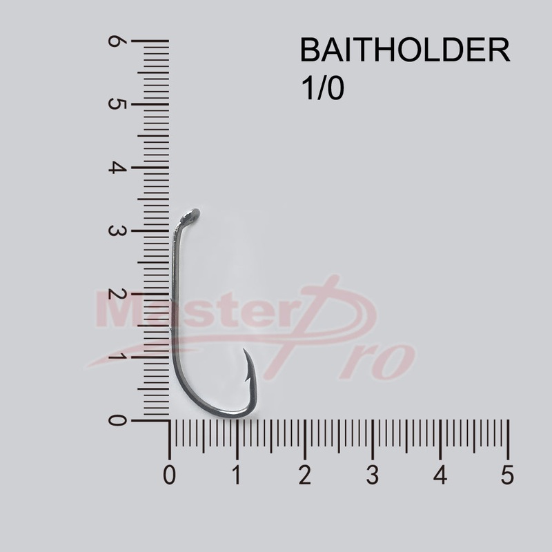 100 x 1/0 Chemically Sharpened Baitholder Hooks Fishing Tackle