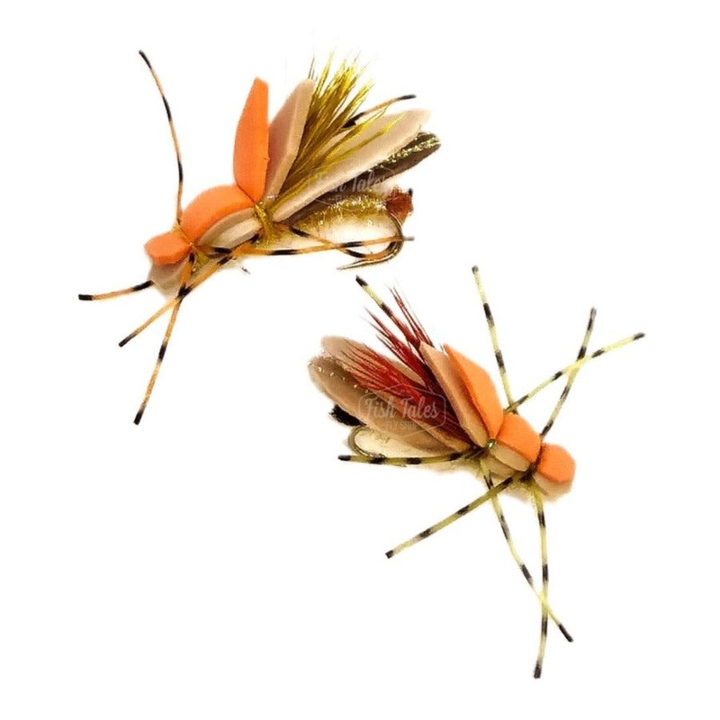YFG Flies KB’s Sleezy Rider Foam Dry Fly Golden Stone 8