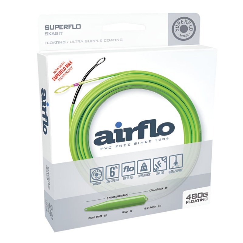 Airflo Superflo Max Skagit Shooting Head Green 480 grain