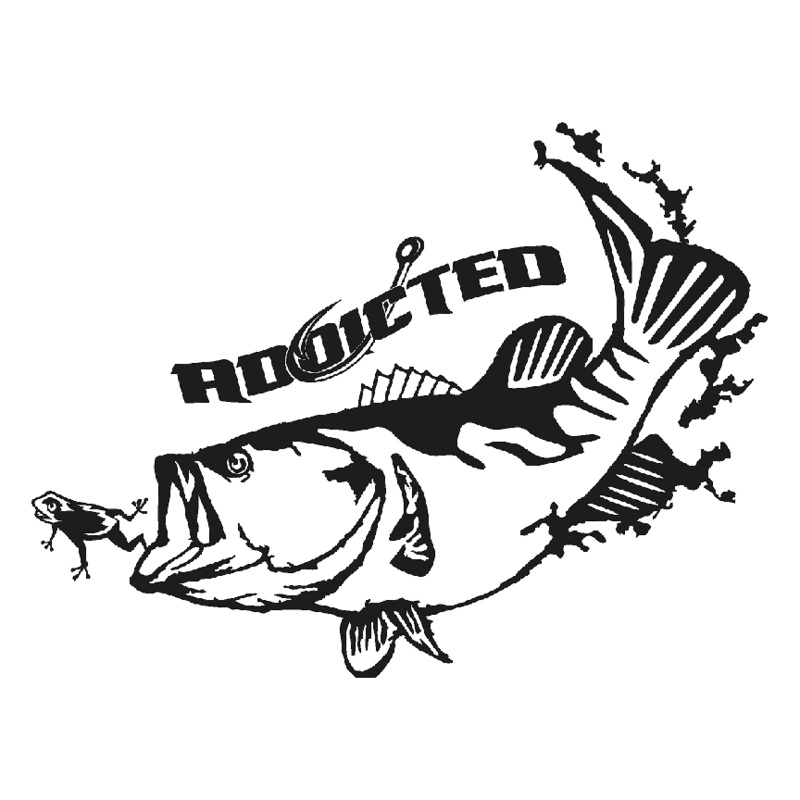 Bass Decal Black