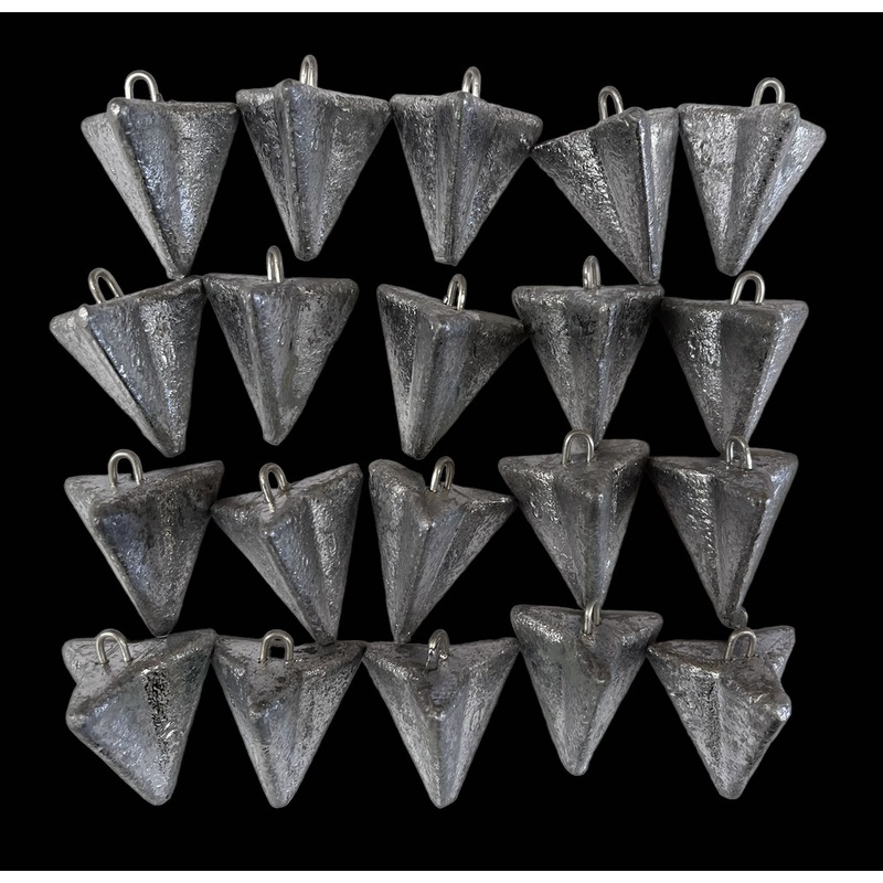 20pcs 3oz Star Sinkers Surf Fishing