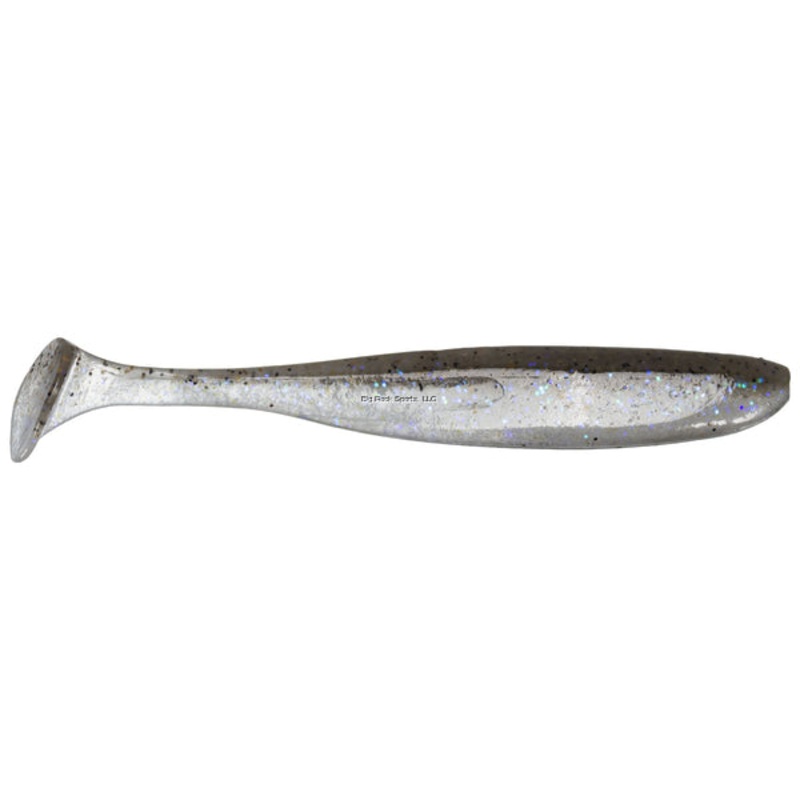 Keitech ES4440 Easy Shiner, Electric Shad, 4″, Shad Shaped Paddletail Swimbait, 7Pk, Blister Pack, Squid Scent Infused