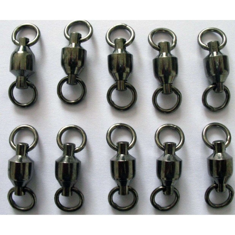 20 X Ball Bearing Swivels Size 2# For Game Need Fishing Tackle